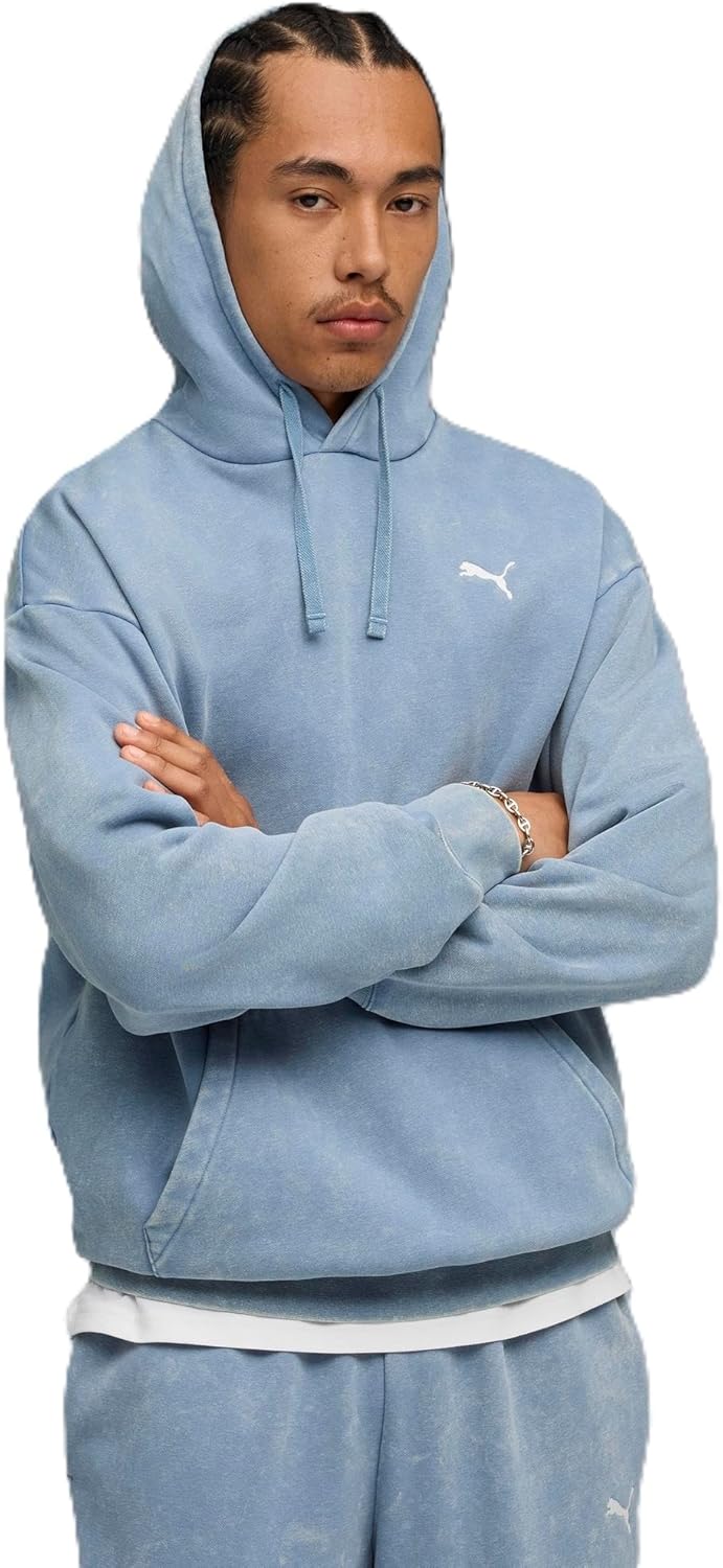 

Мужская толстовка PUMA ESS ELEVATED Relaxed Wash Fleece Hoodie (FL, 690956), синий