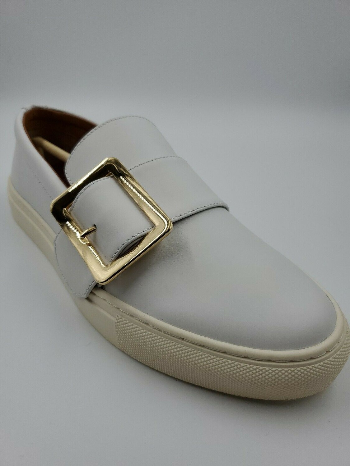 Женские слипоны Bally Heska 07 6217886 белые из телячьей кожи, мультиколор — фото 4