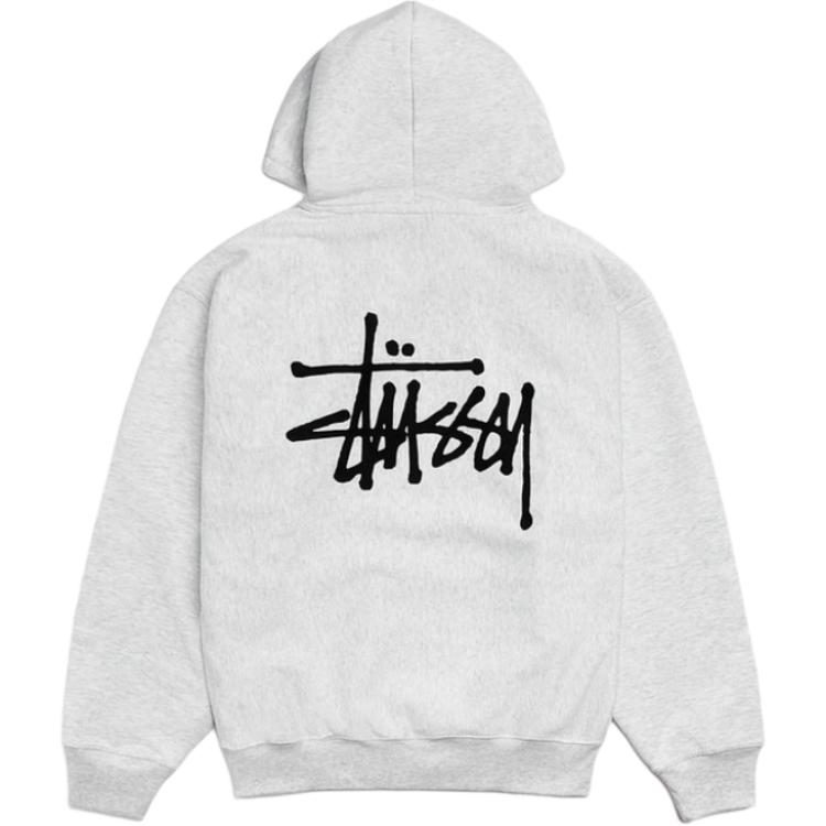 Мужские толстовки с капюшоном, средней и стандартной длины Stussy, темный синий — фото 4