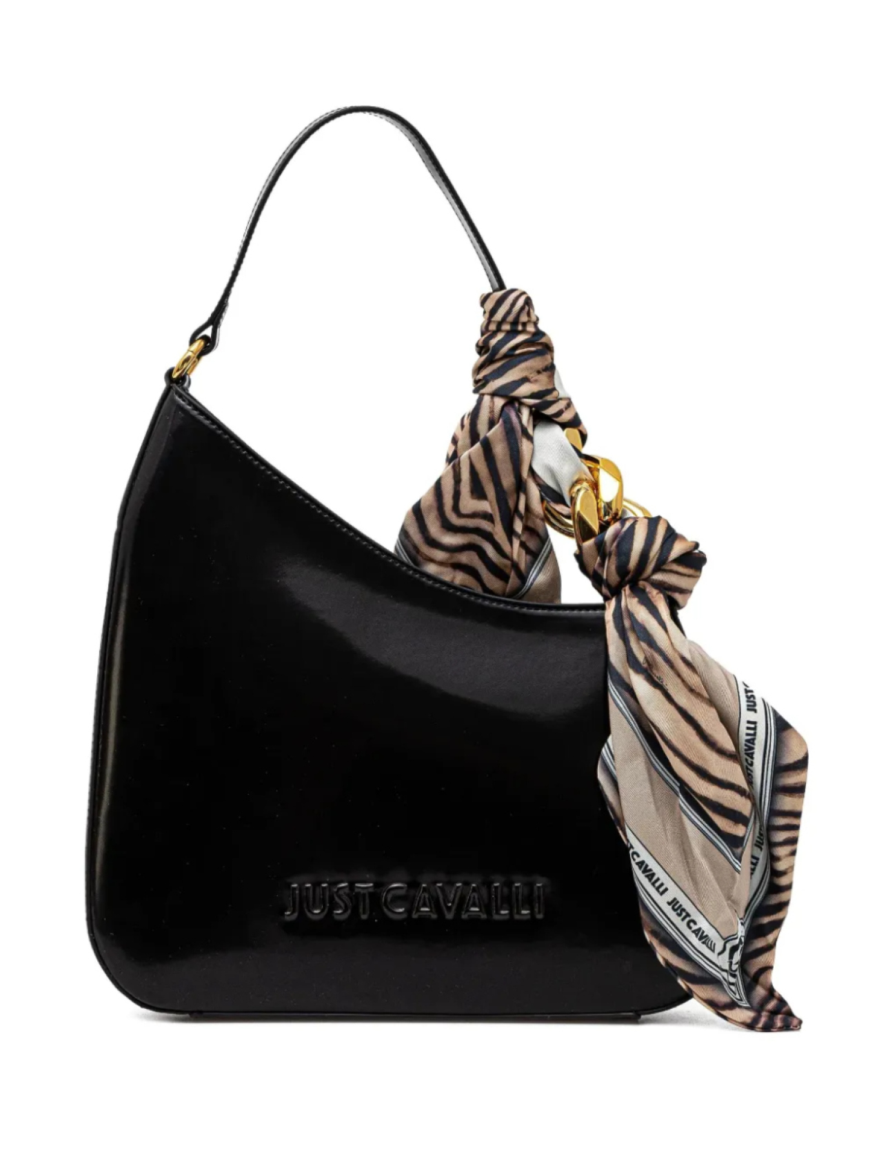 

Сумка через плечо с шарфом Just Cavalli, черный