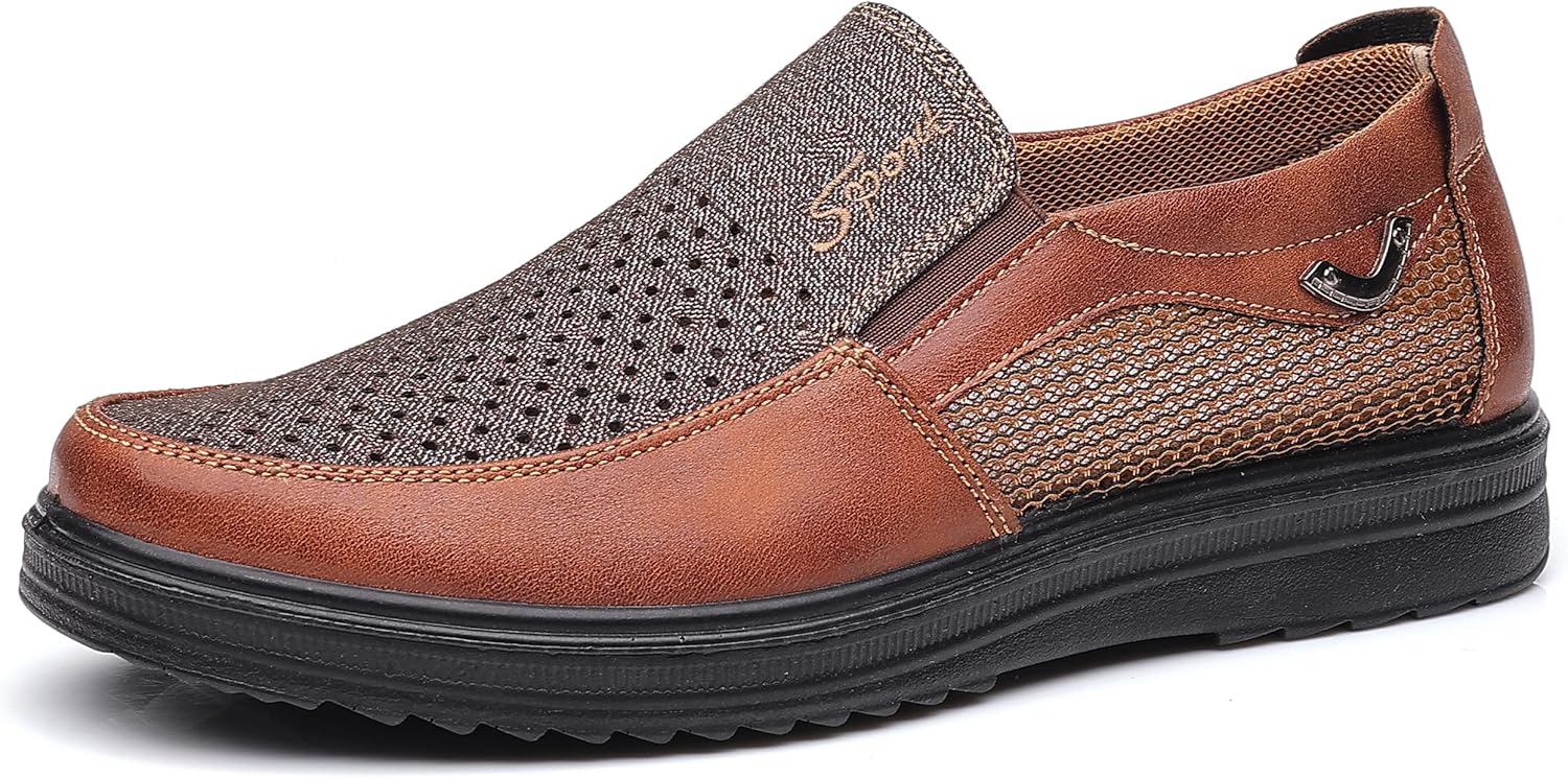 

Мужские мокасины COSIDRAM, повседневная обувь, удобная, легкая, для вождения, путешествий и ходьбы для взрослых мужчин, коричневый