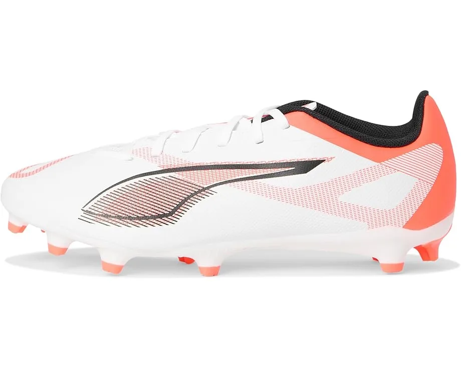 Кроссовки PUMA Ultra 5 Play Firm, Artificial Ground Soccer Cleats, Puma White-Puma Black-Glowing Red — фото 4