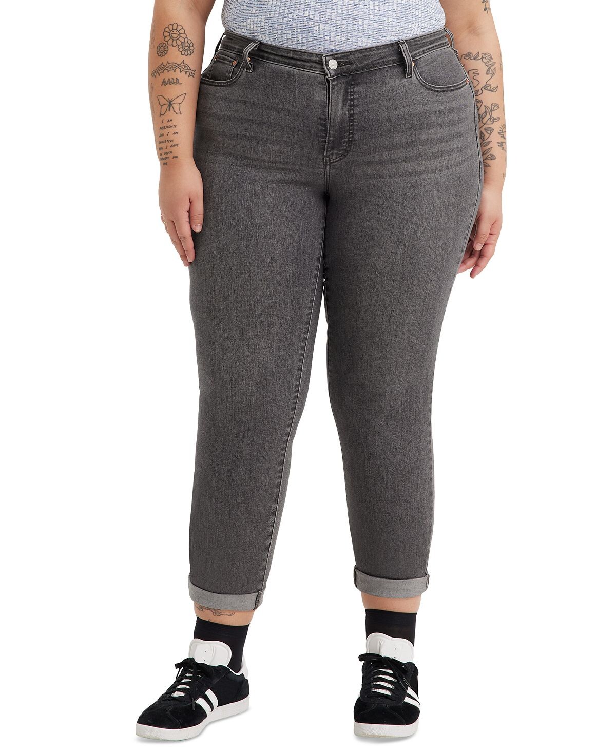 

Модные джинсы-бойфренды больших размеров Levi's