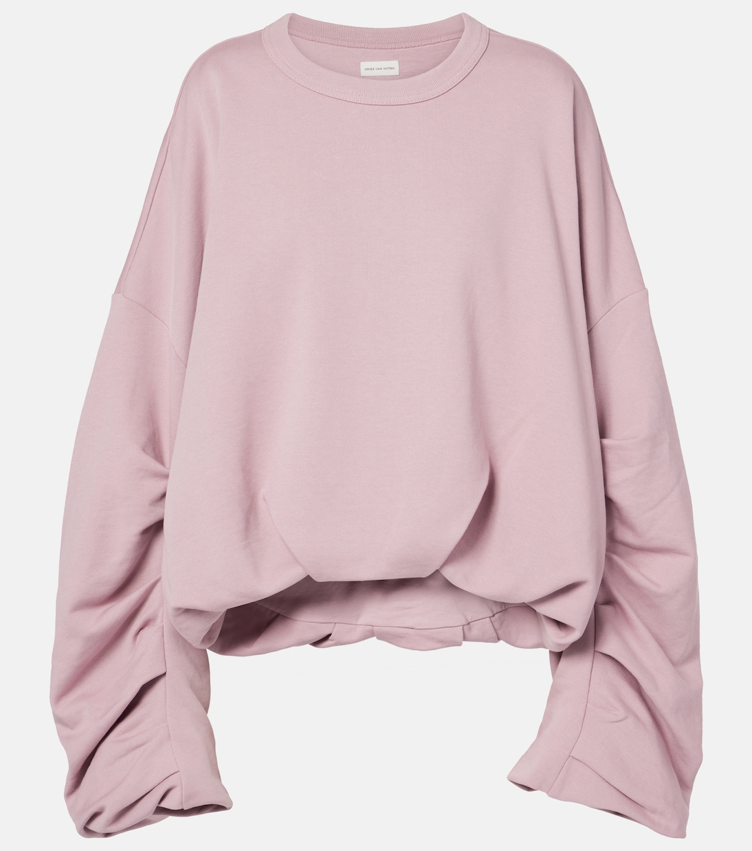 

Хлопковая толстовка Dries Van Noten, розовый