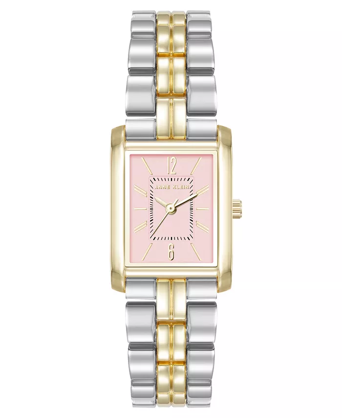 

Женские часы Quartz прямоугольные двухцветные из металлического сплава, 22 мм Anne Klein
