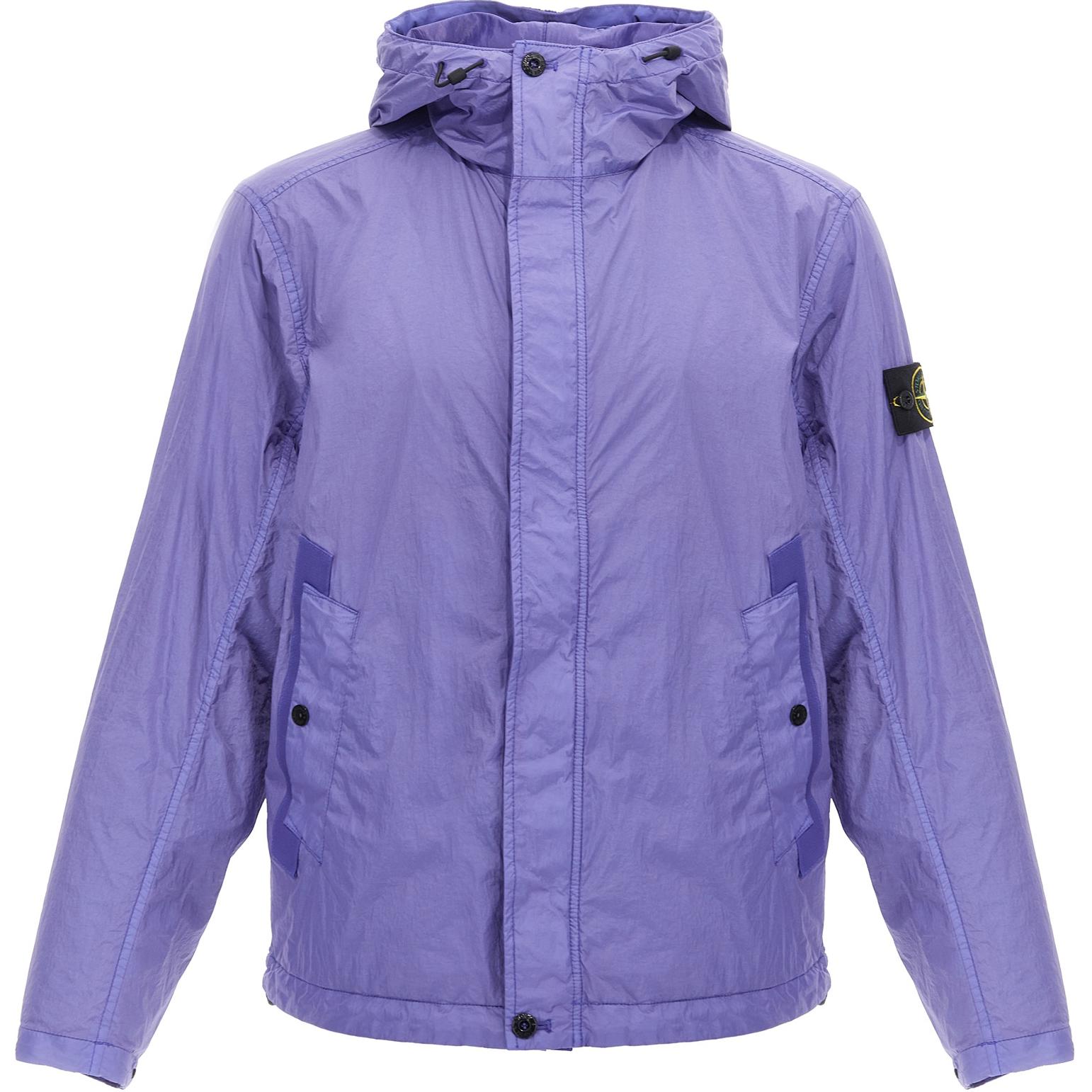 

STONE ISLAND Куртка с капюшоном и компас-нашивкой, Purple