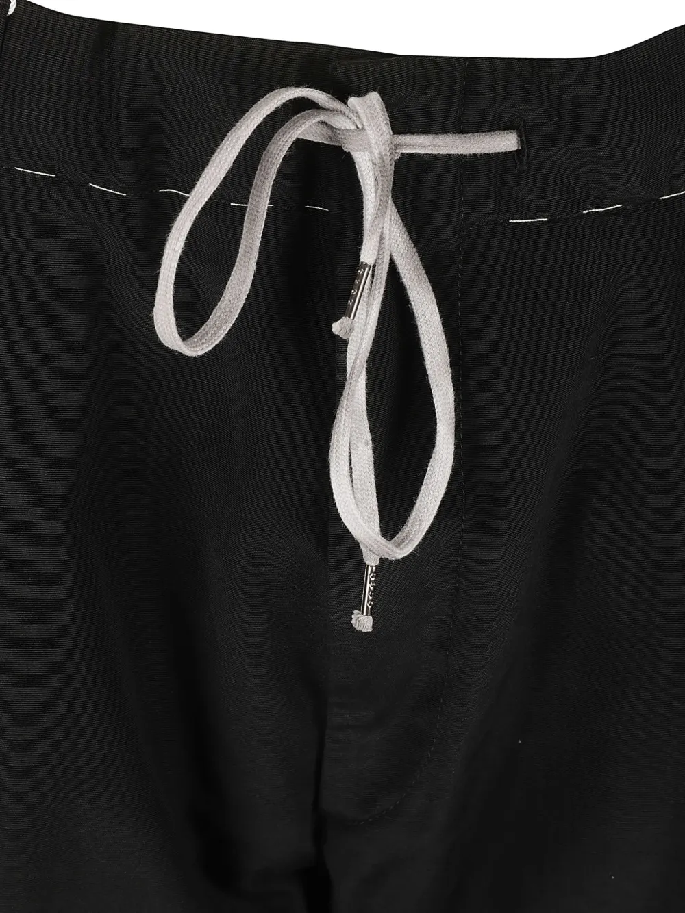 Брюки на кулиске MAISON MARGIELA, черный — фото 3