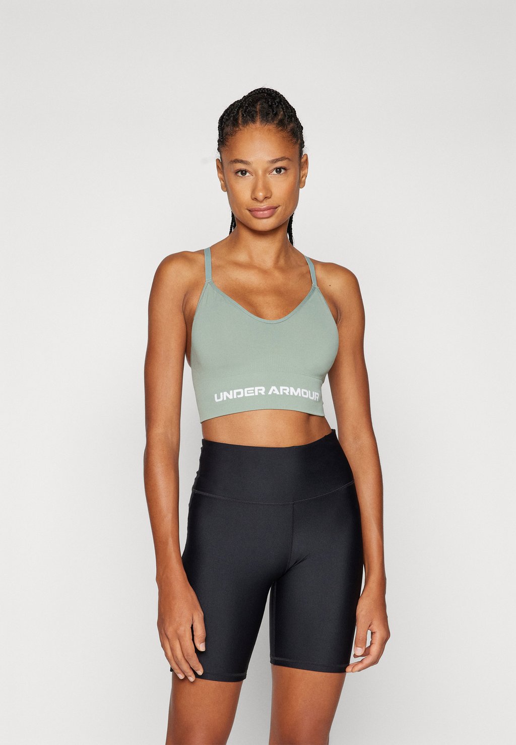 

Спортивный бюстгальтер с легкой поддержкой VANISH SEAMLESS LOW BRA Under Armour, зеленый