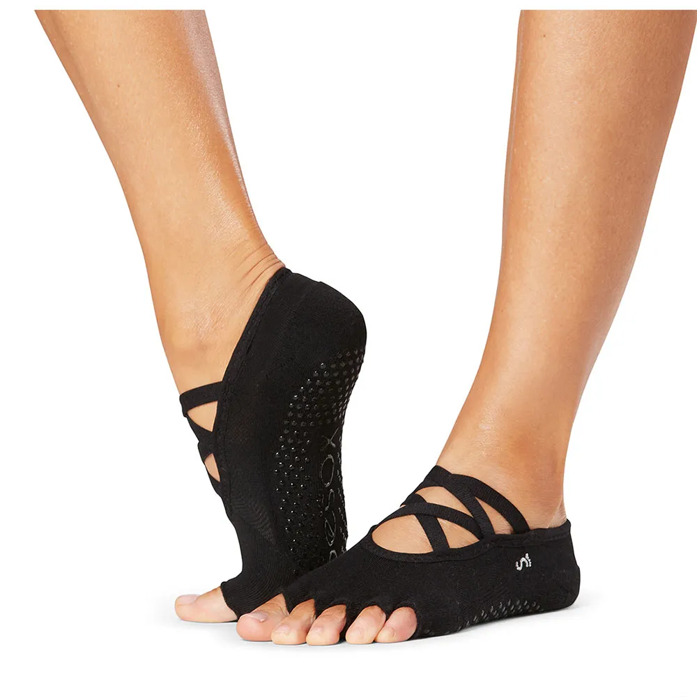 

Носки Toesox Grip Heel&Toe Elle Tec short, черный