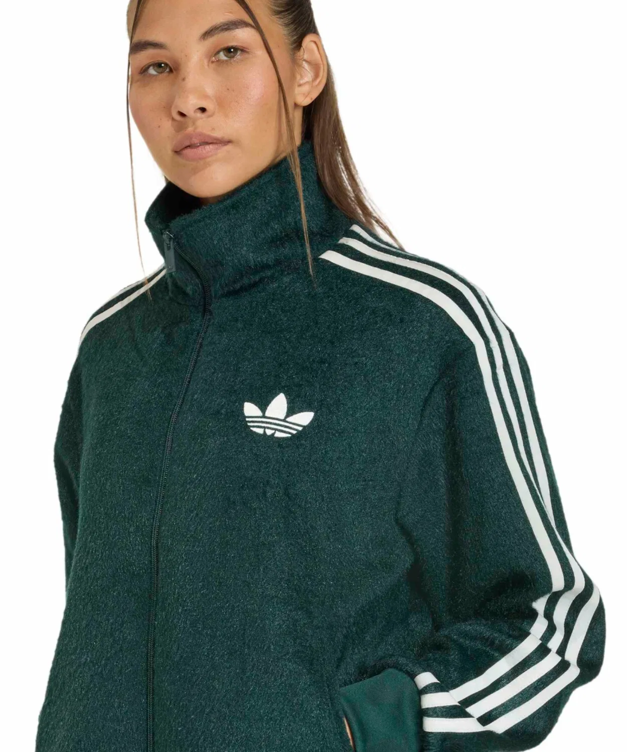 Трек-топ adidas Originals Firebird Mohair Loose Fit зеленый — фото 3