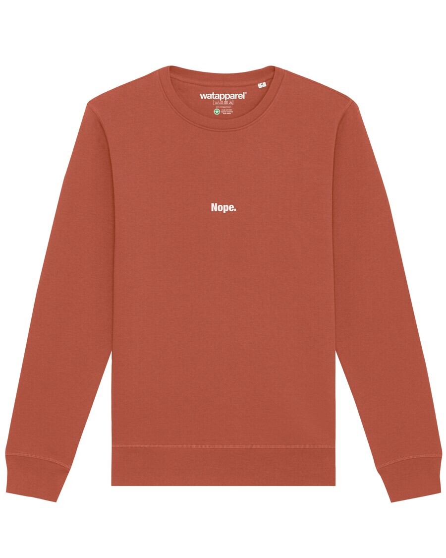 

Свитер Watapparel Sweatshirt Nope, светло-коричневый