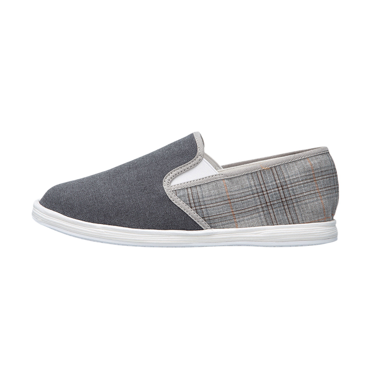 

Мужские низкие кеды Bian Fumao [Многослойная тканевая основа] Серый