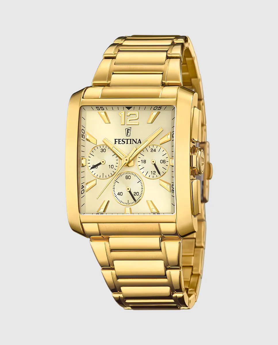 

F20638/2 Мужские часы Timeless Chronograph из золотой стали Festina, золотой