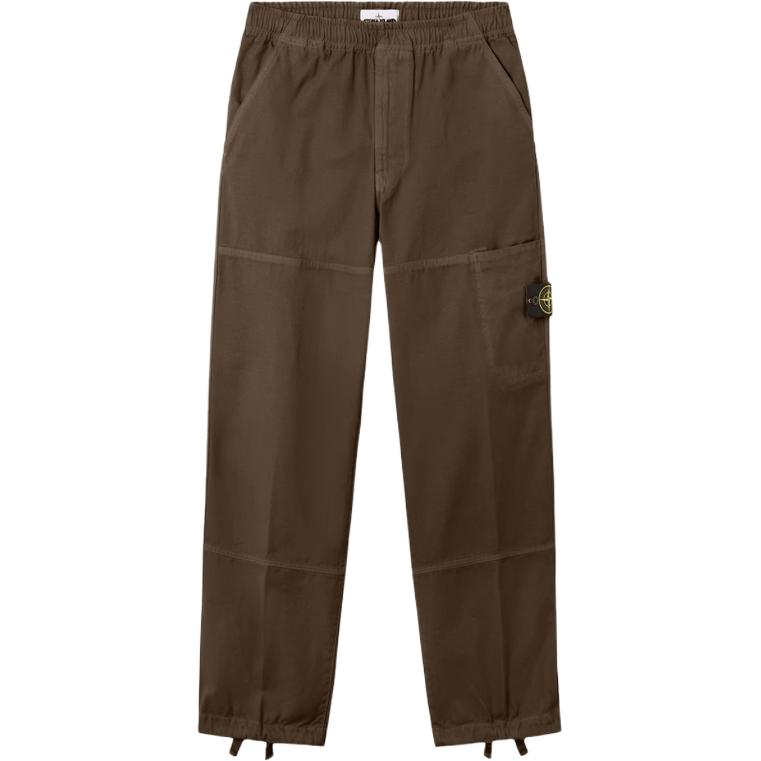 

Брюки с панелями и манжетами на шнурке STONE ISLAND, ochre