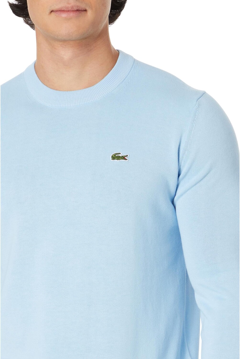 Свитер с круглым вырезом с длинными рукавами Lacoste, цвет Silver Chine — фото 3