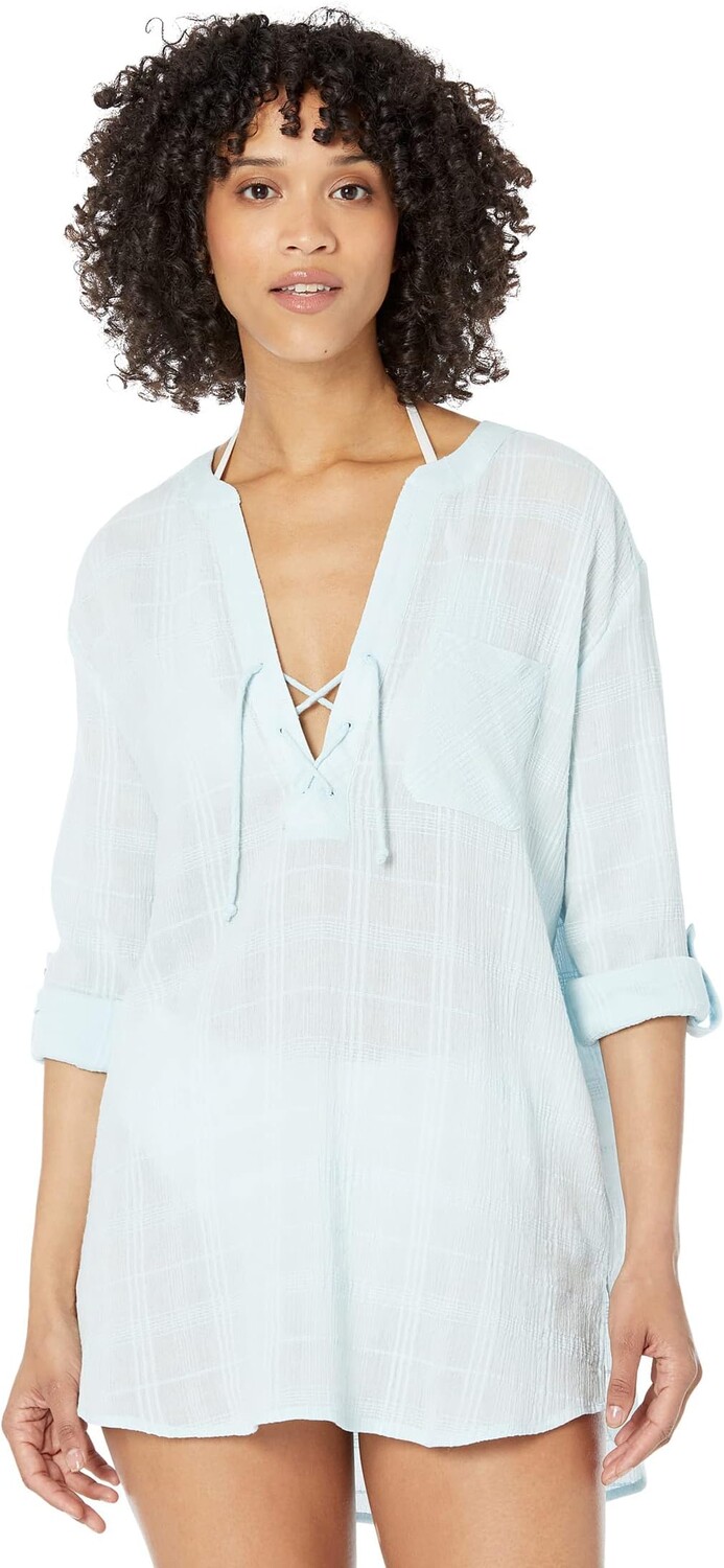 

Туника Southern Tide Marnee Textured Tunic, цвет Palm Ocean