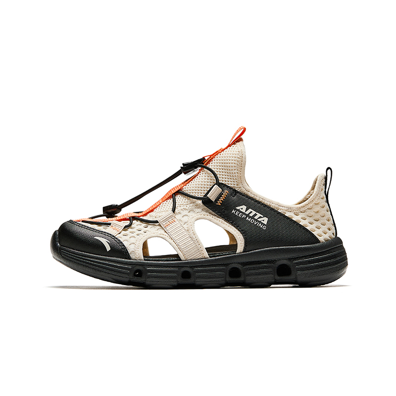 

Antakids Дышащие быстросохнущие легкие амортизирующие низкие детские сандалии beige black