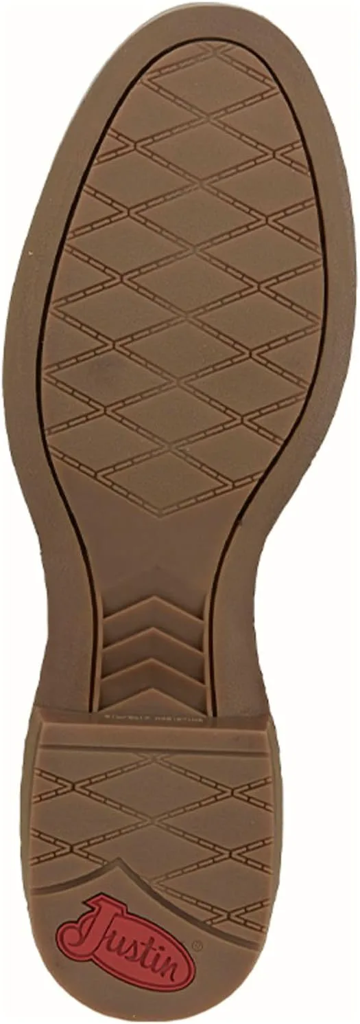 Мужские сапоги Justin Kilgore 10" Stampede Roper, из премиальной кожи, стелька J-Flex, круглый носок, резиновая подошва устойчивая к маслу и скольжению — фото 2