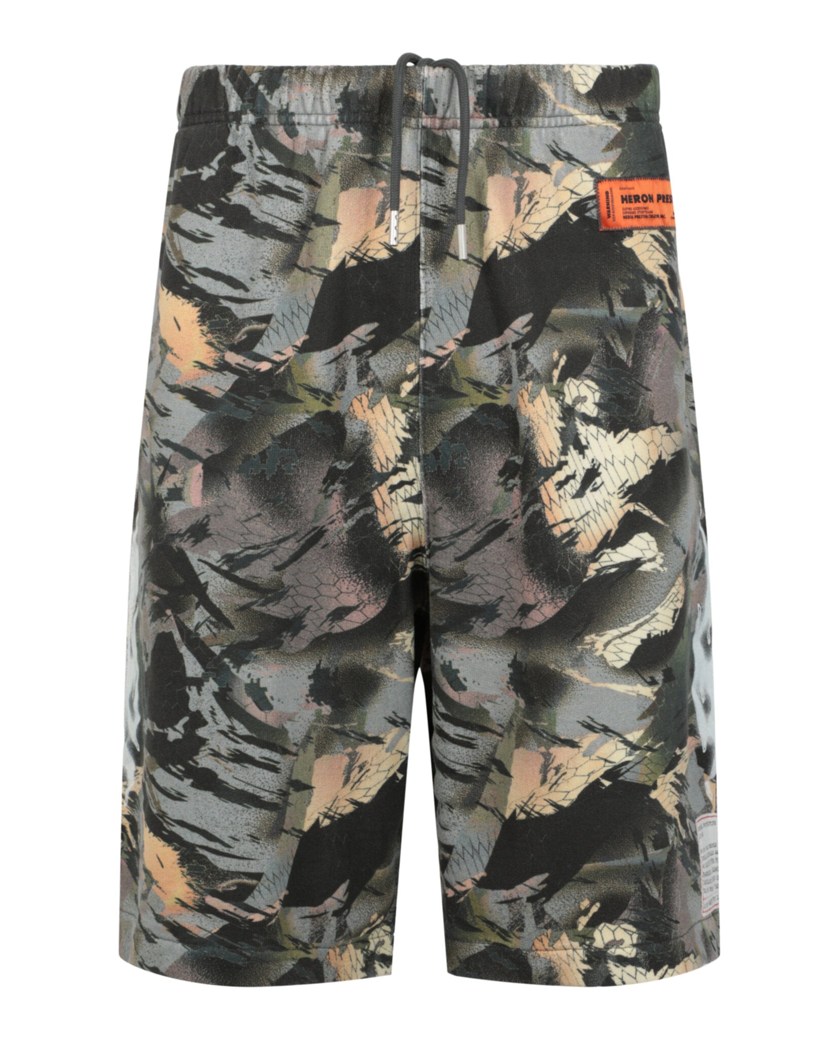 

Камуфляжные пламенные спортивные шорты Heron Preston, зеленый