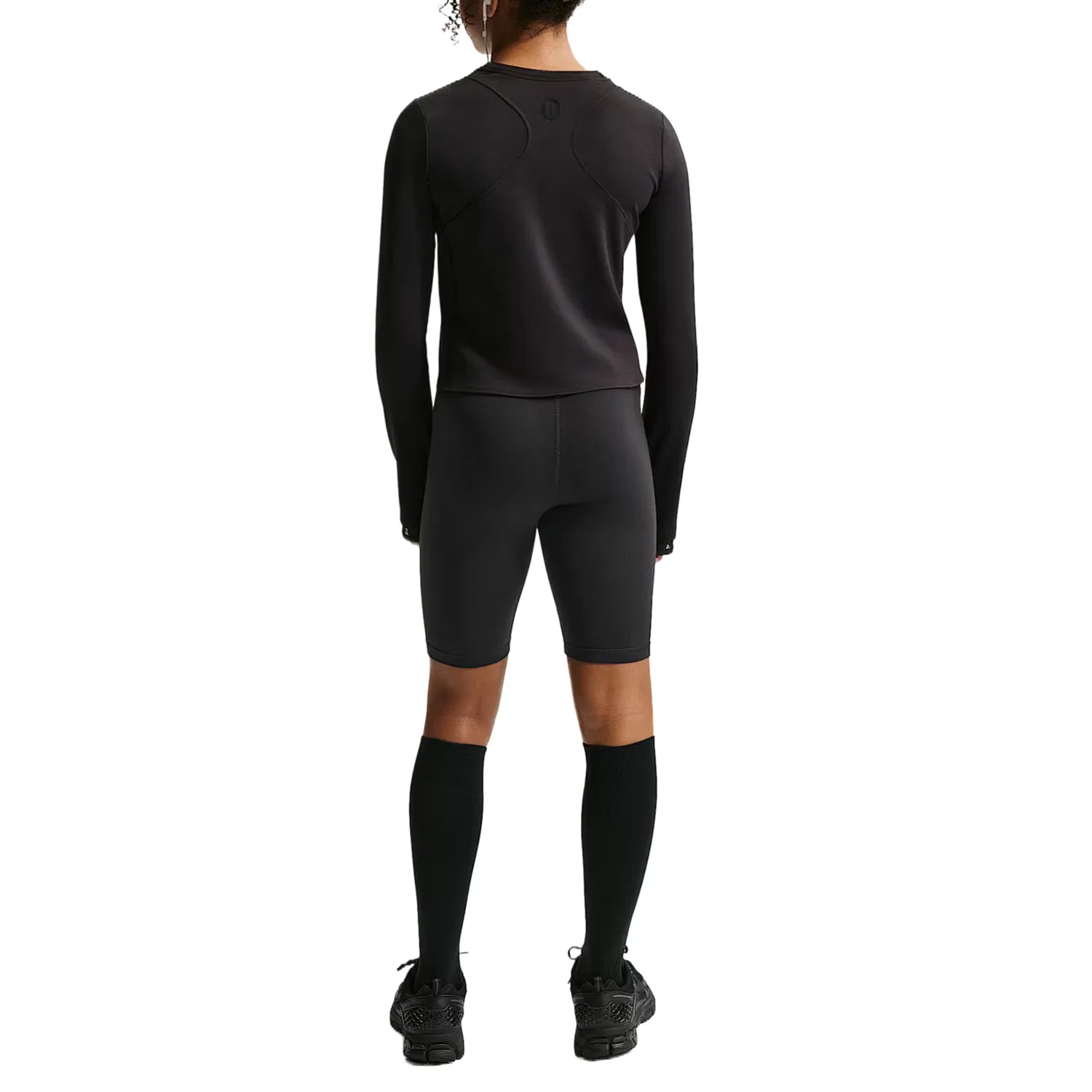 Шорты Mavn Girls' Dri-FIT High-Rise 7" Nike, Black/Black — фото 3