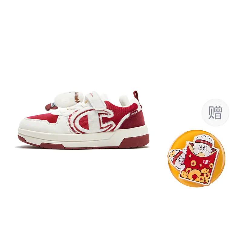 

Champion Kids Snow Monster Shoes Abrasion Resistant Low top Kids' Skateboarding Shoes Red Kids'