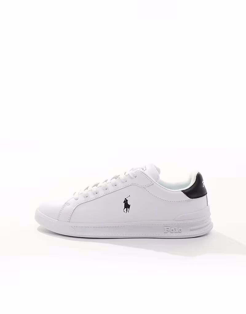 Кроссовки Heritage Court из натуральной кожи с логотипом Icon белого цвета Polo Ralph Lauren — фото 2