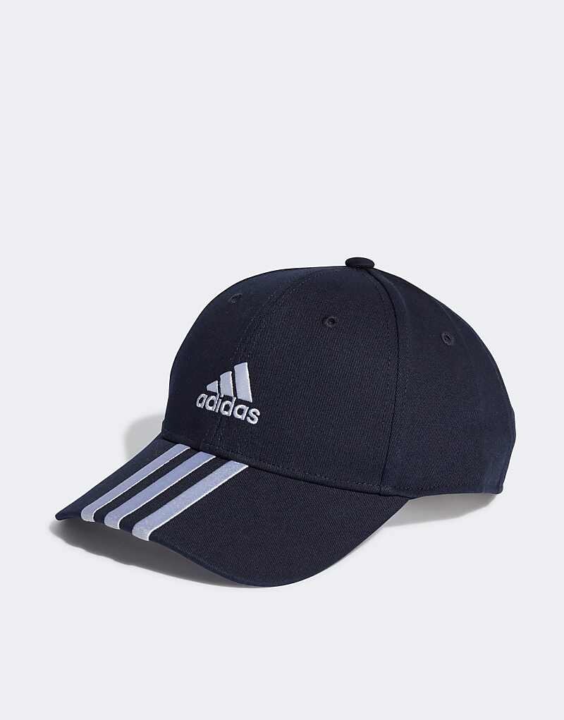 

adidas Performance – темно-синяя бейсболка с тремя полосками