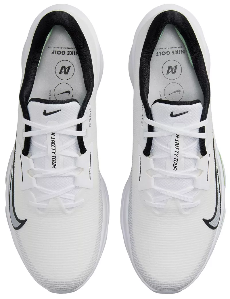 Мужские кроссовки для гольфа Nike Air Zoom Infinity Tour NEXT% 2, белый/черный/зеленый — фото 4