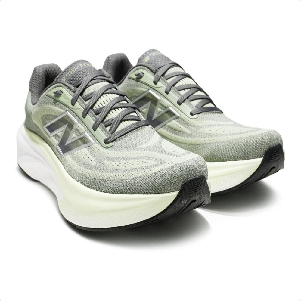 Мужские кроссовки для бега New Balance Fresh Foam X More V6, Mineral/Garter Snake/Castlerock — фото 3
