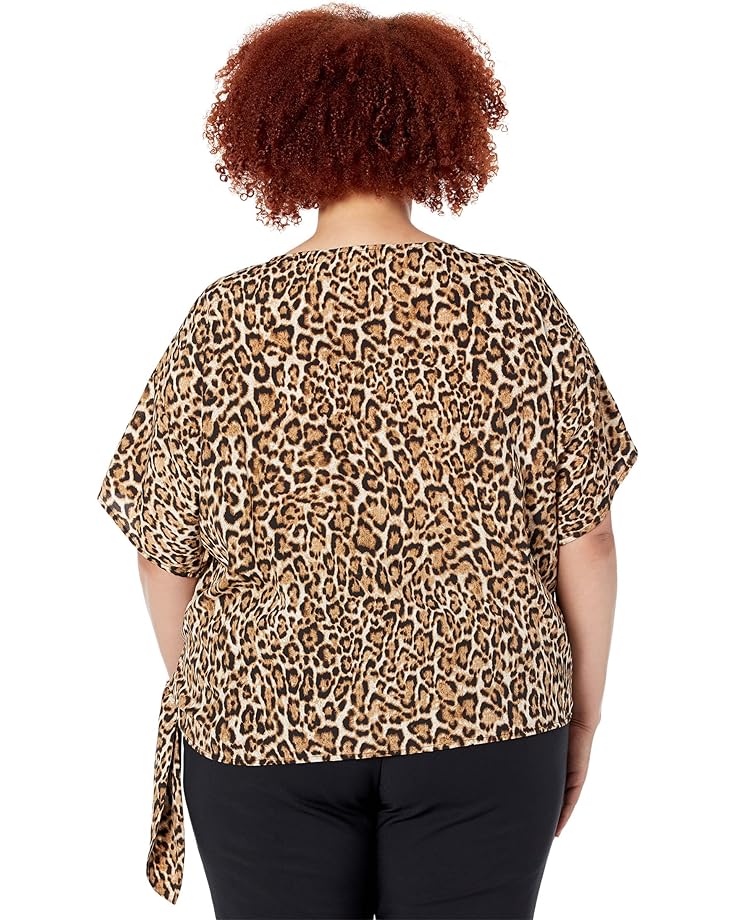 

Топ Michael Kors Plus Size Wildcat Tie Top, цвет Husk