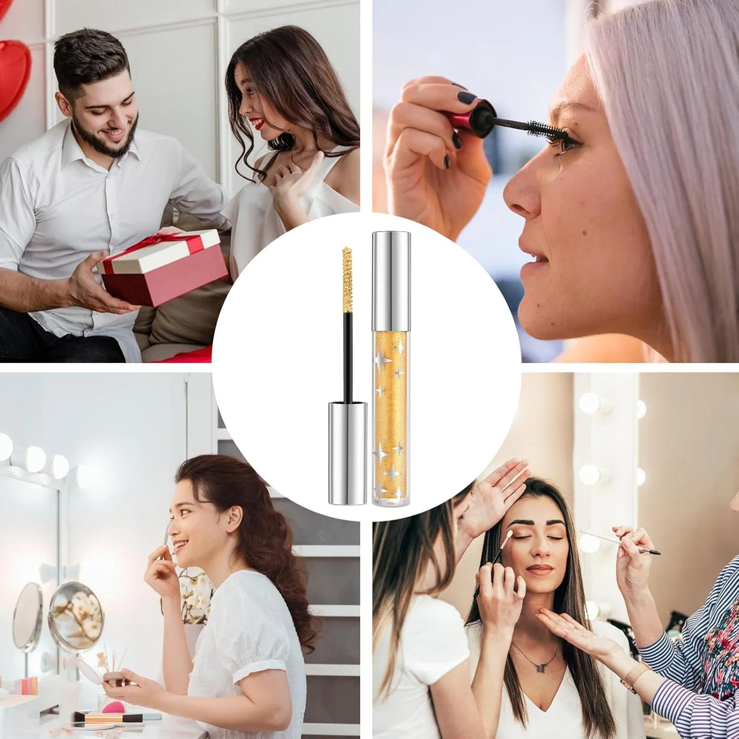 Тушь для ресниц с блестками Glitter Lash Mascara, 1 шт, 02# — фото 4