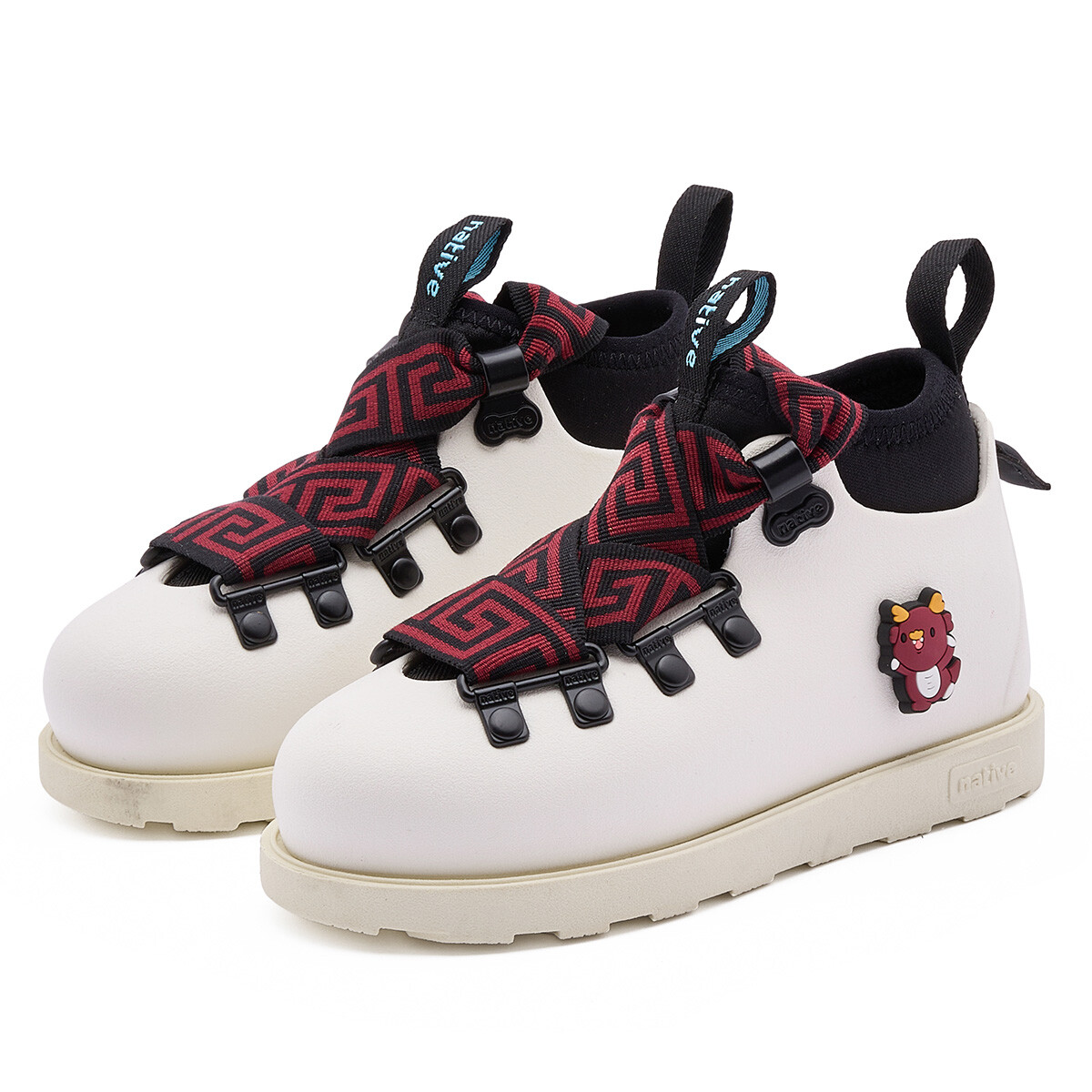 Fitzsimmons Kids Boots Kids White | Значок благоприятного дракона | Белый Native Shoes, белый — фото 2