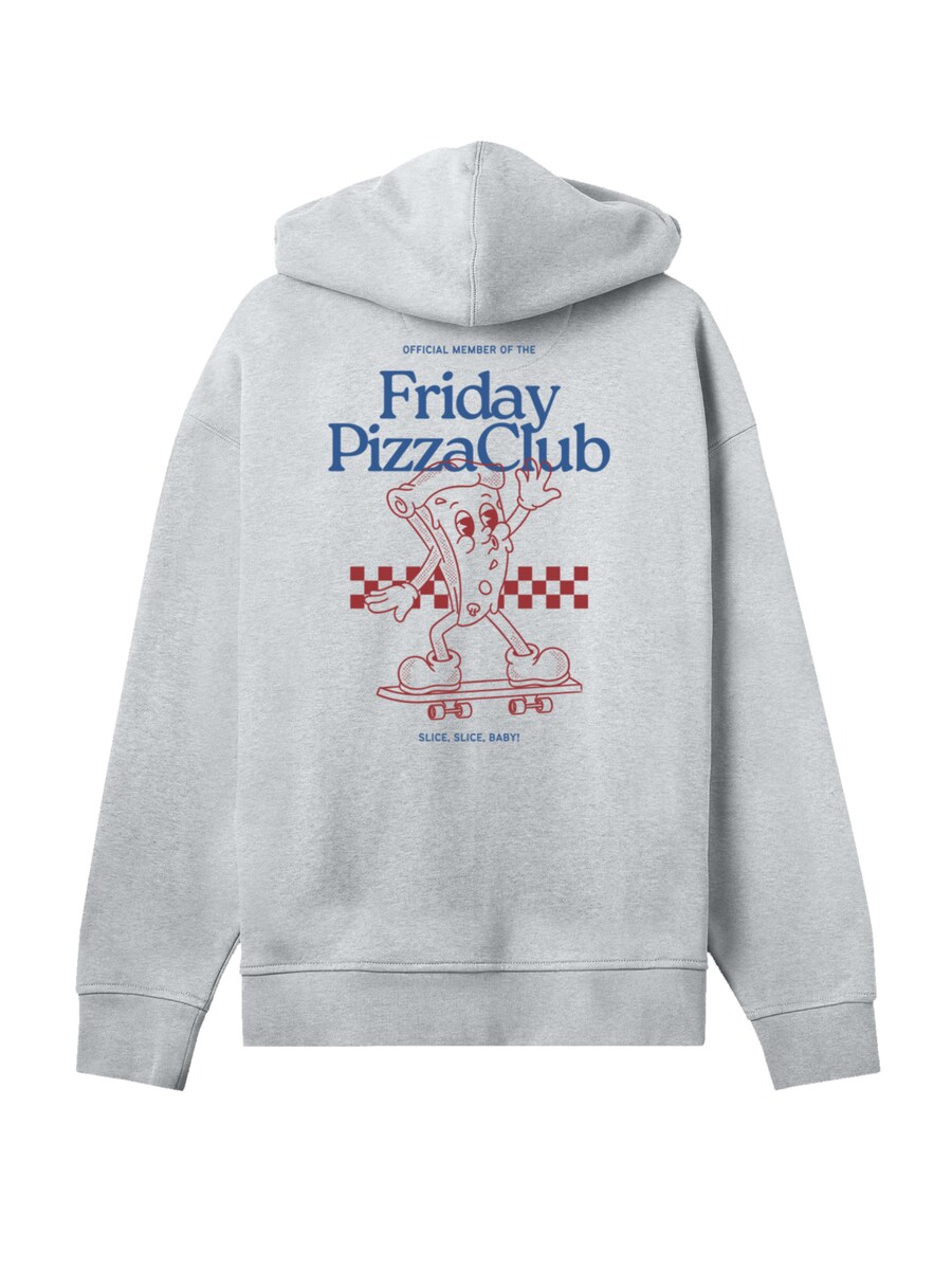 

Толстовка F4NT4STIC Friday Pizza Club, светло-серый