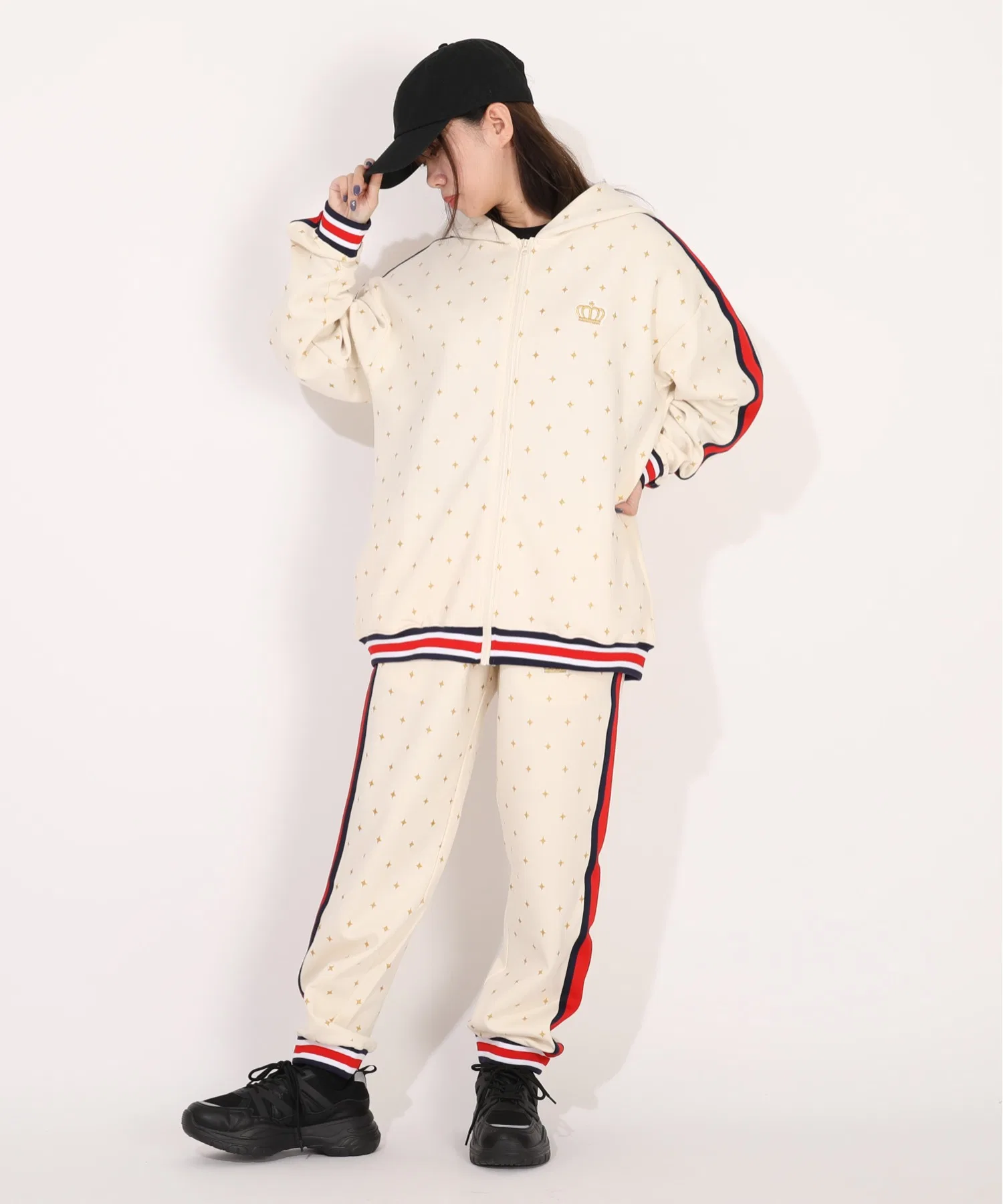 Детские/взрослые спортивные штаны BABYDOLL Sparkle Line Long Pants — фото 3