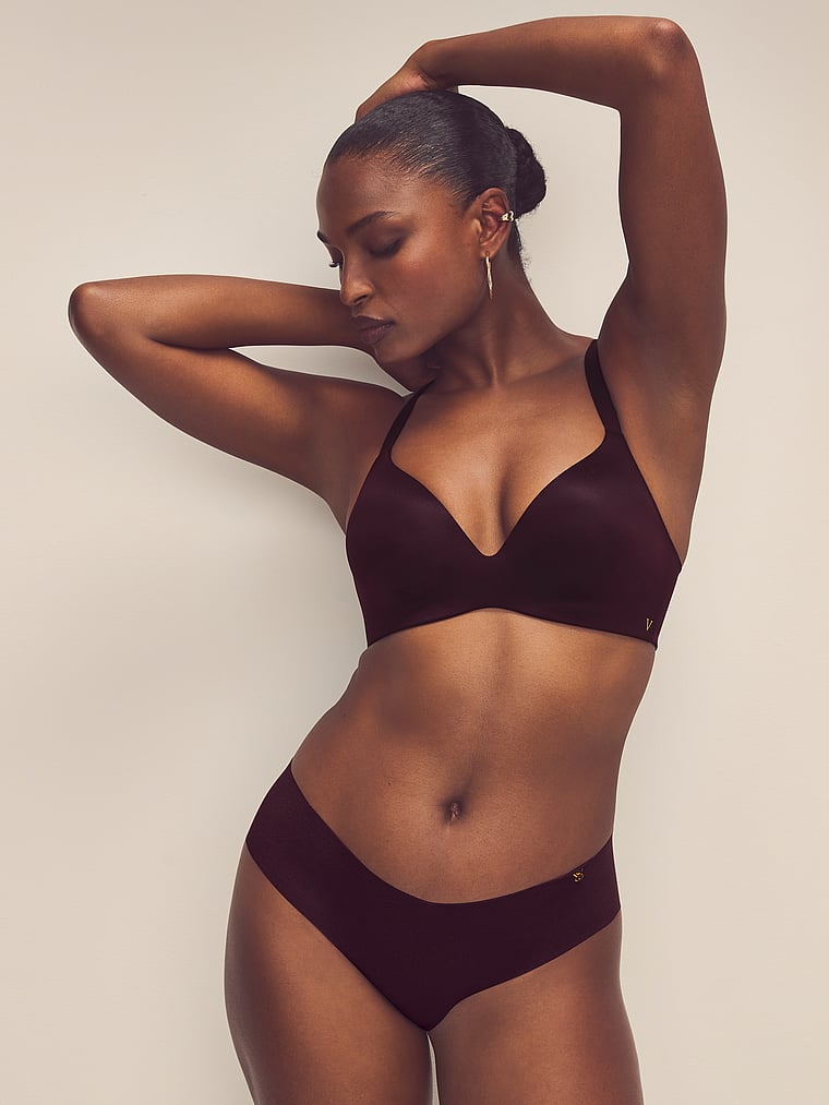 

Бюстгальтер Infinity Flex Perfect Shape с бескостными чашечками и пуш-апом Victoria'S Secret Bare, smooth winter wine