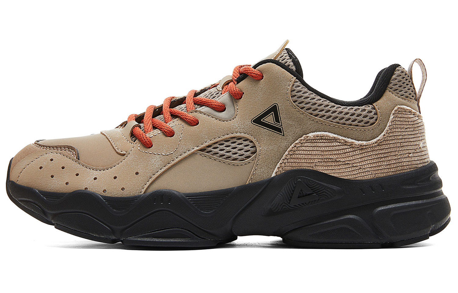 

PEAK Амортизация, отскок, увеличение высоты, устойчивость к истиранию, противоскользящие низкие повседневные туфли из натуральной кожи коричневого цвета