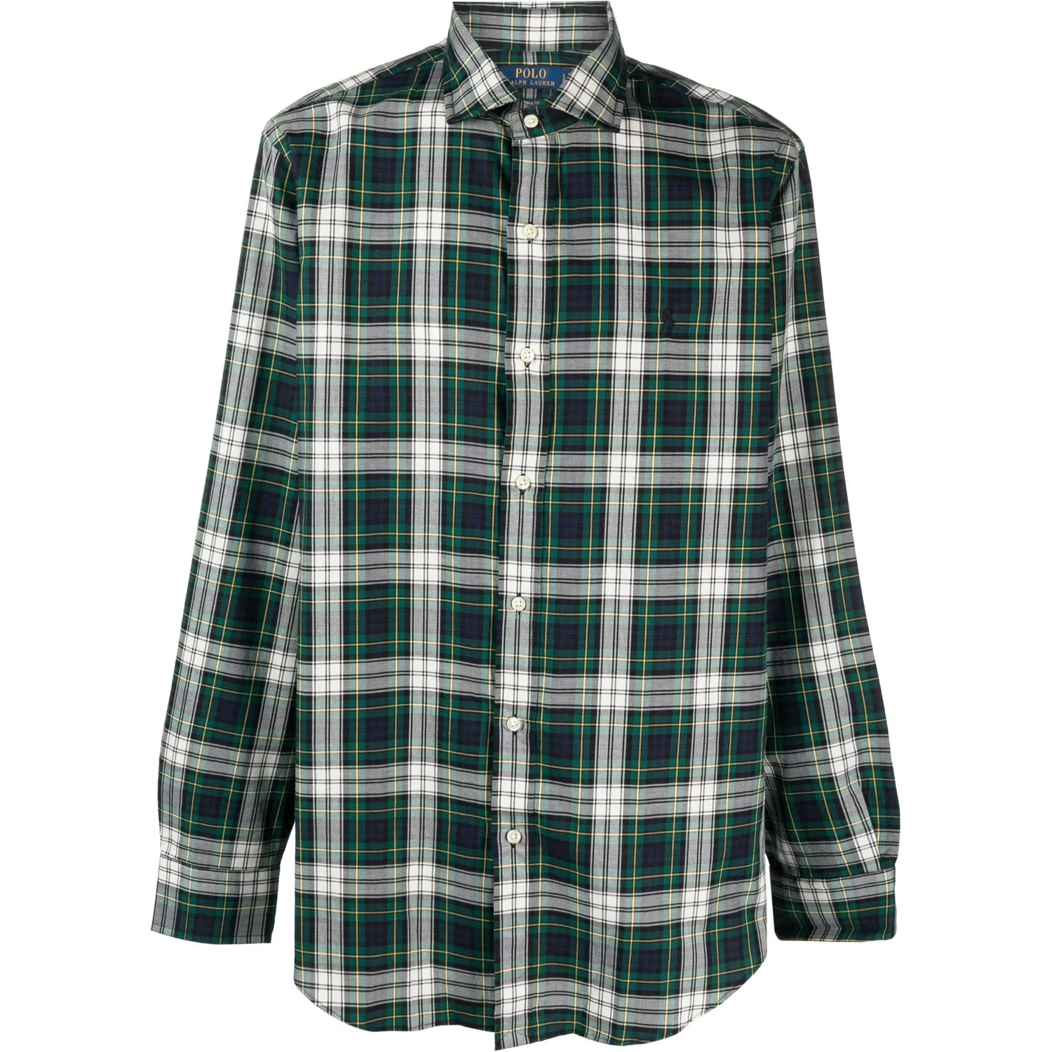 Рубашка из хлопка в клетку Oxford Polo Ralph Lauren, Green