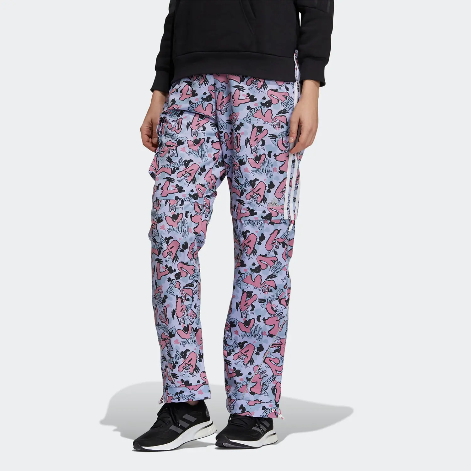 X JENNY X ATMOS Casual Pants Women's Adidas, фиолетовый — фото 3