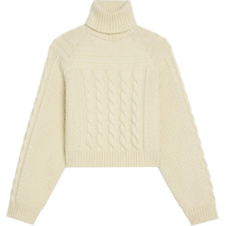 

Женский кашемировый свитер FW21 цвета экрю CELINE, Ecru