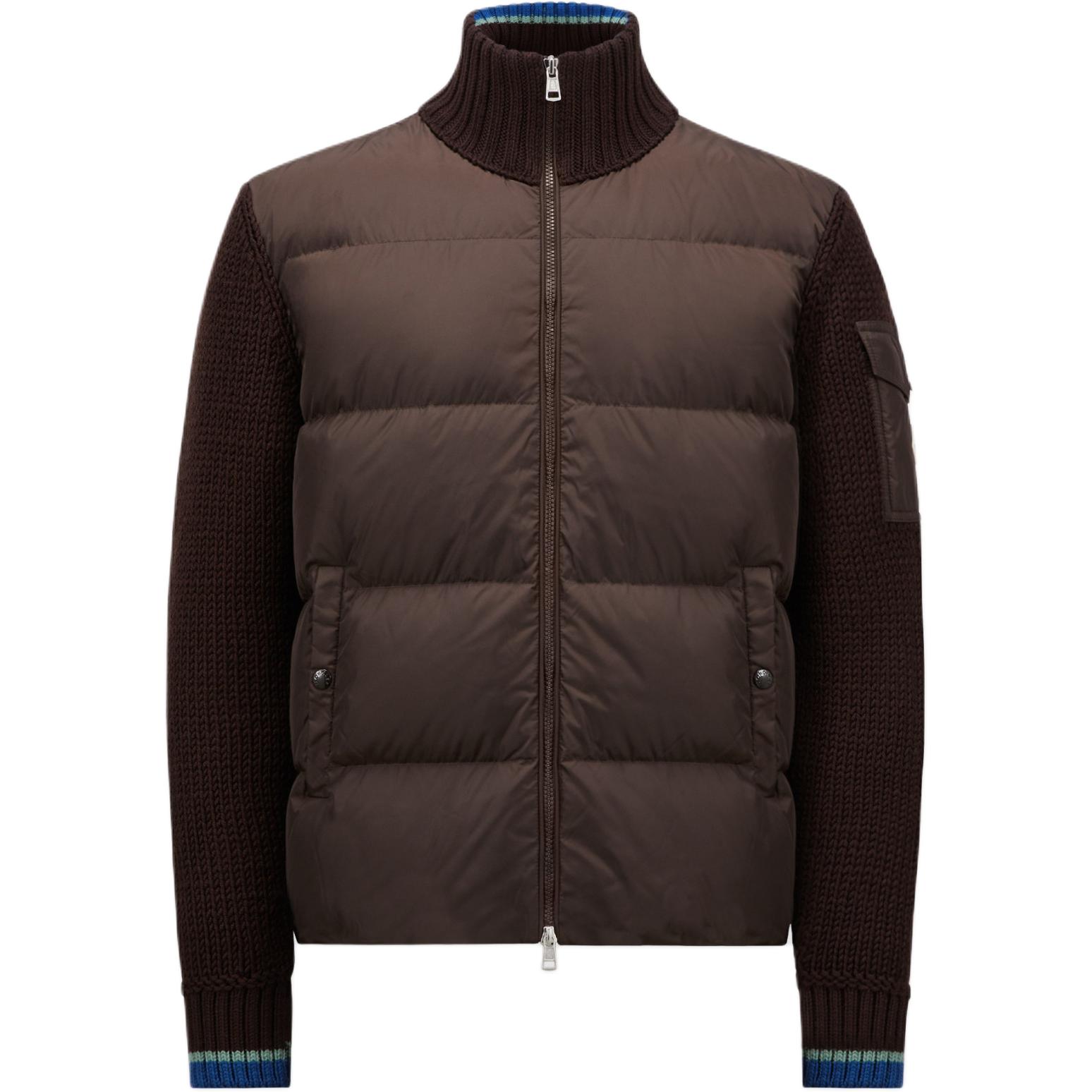 

Кардиган на молнии с логотипом Moncler, тёмно-коричневый