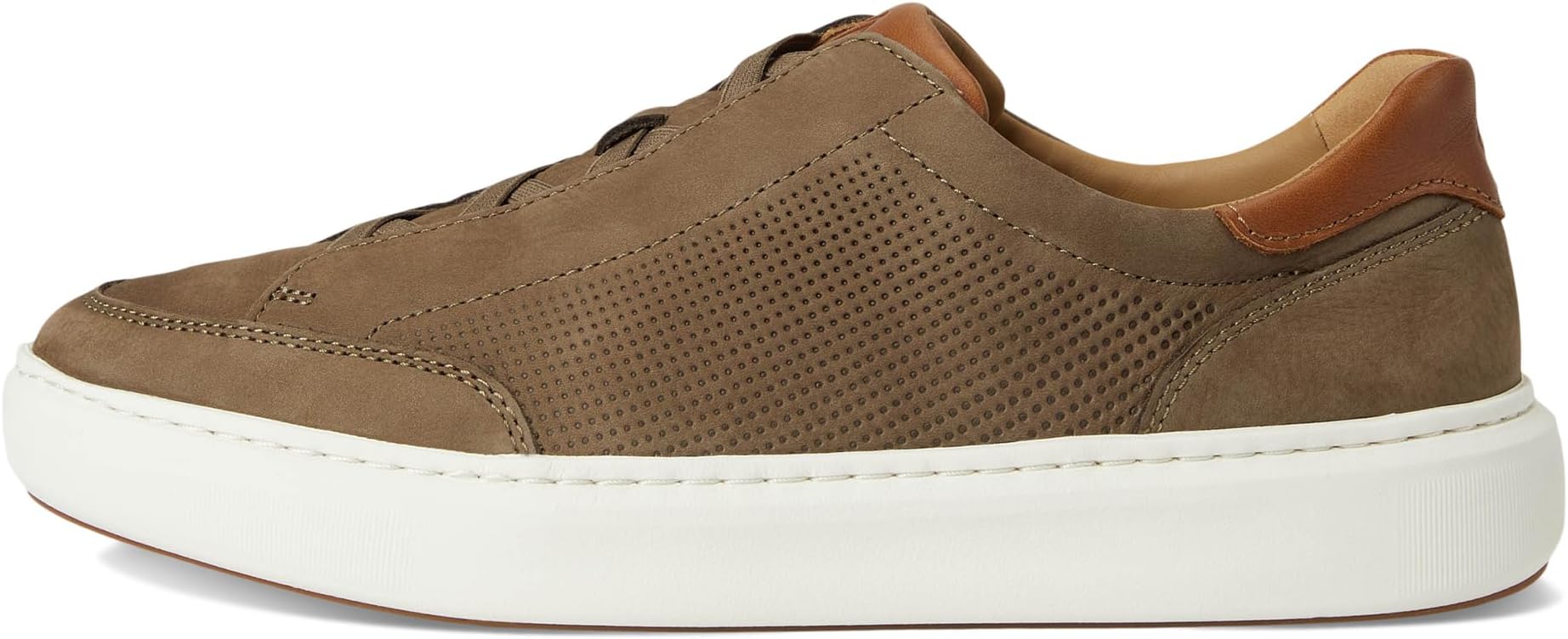 Кроссовки Johnston & Murphy Men's Anders Stretch Lace-To-Toe, Taupe Nubuck — фото 4
