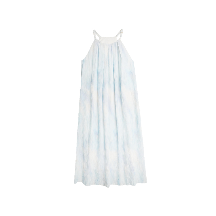 

ELLE Слип-платье Women's Blue с круглым вырезом, средней длины