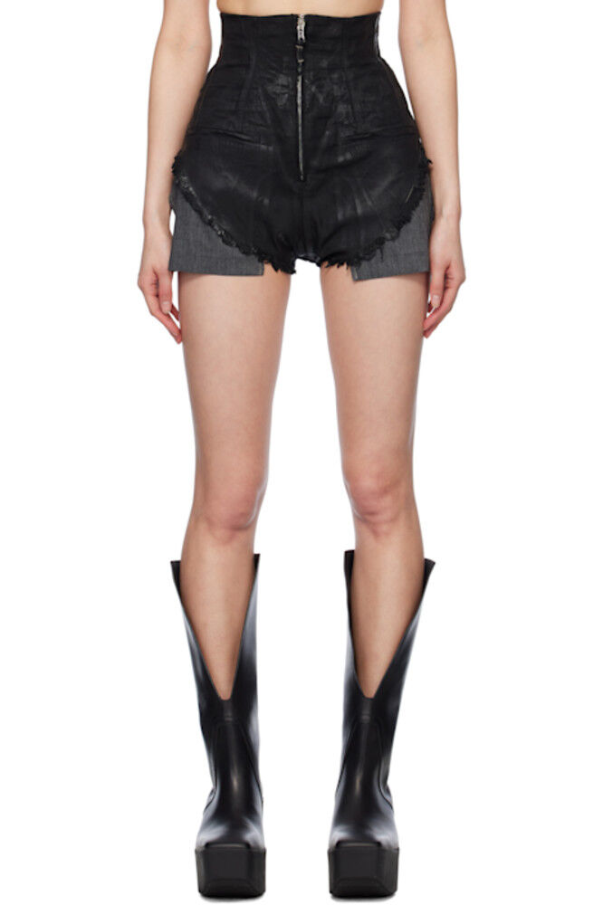 

Черные джинсовые шорты Hollywood Dirt Cutoffs Rick Owens DRKSHDW