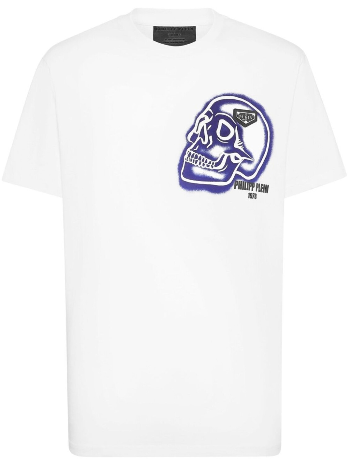

Футболка с круглым вырезом Philipp Plein Skull-print, белый