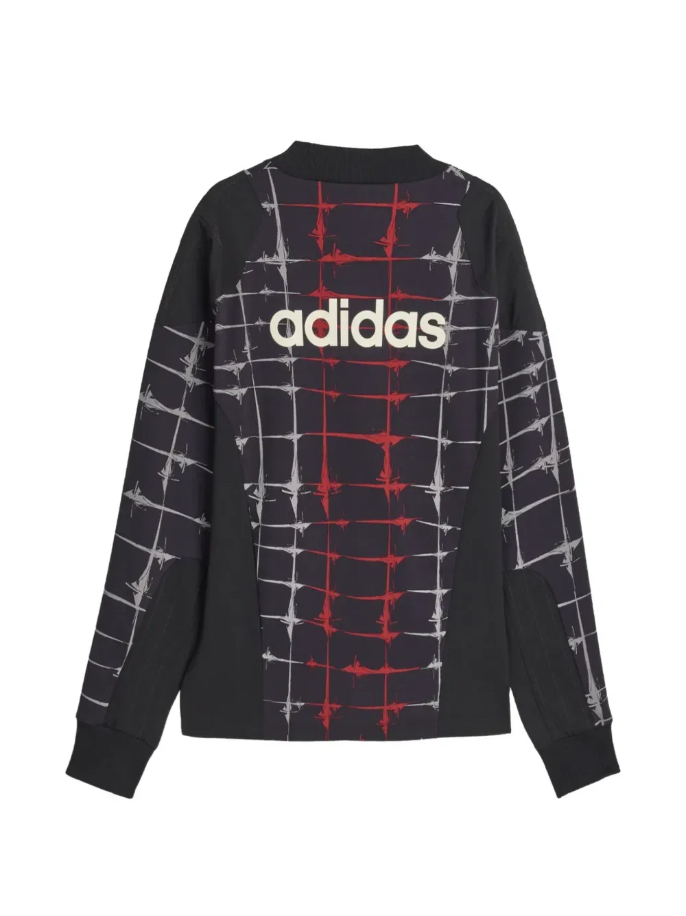 Толстовка с длинными рукавами и узором Adidas, черный — фото 2