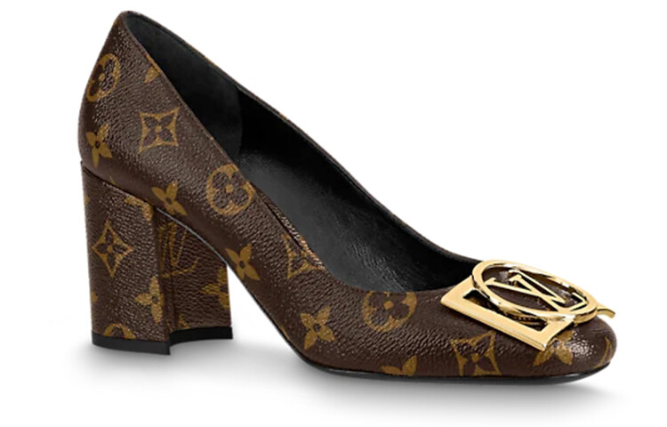 Туфли женские Louis Vuitton Madeleine, черный / коричневый — фото 2