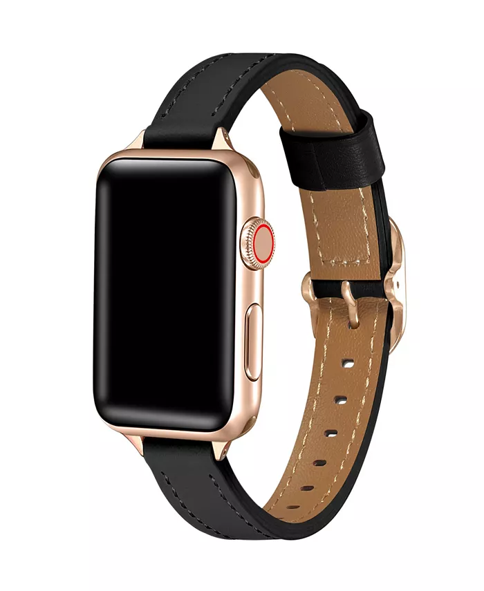 

Кожаный ремешок Carmen для Apple Watch 44, 45, 46, 49 мм Posh Tech, черный