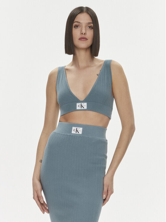 

Топ приталенного кроя Calvin Klein, синий