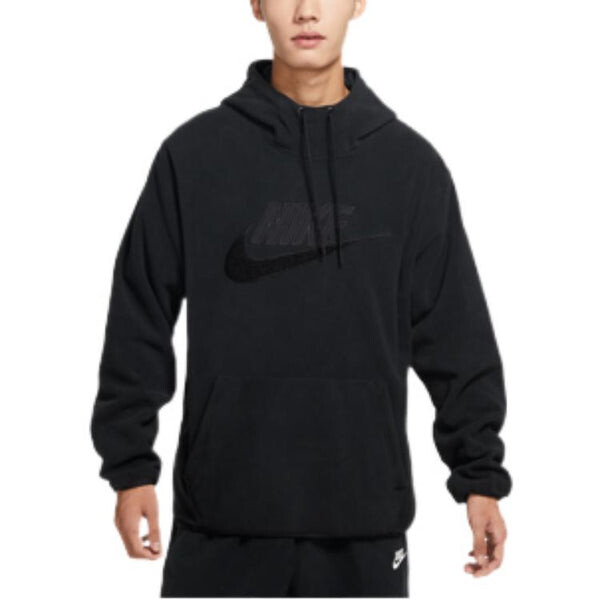 Толстовка Nike Sportswear Club Fleece Black, черный — фото 2
