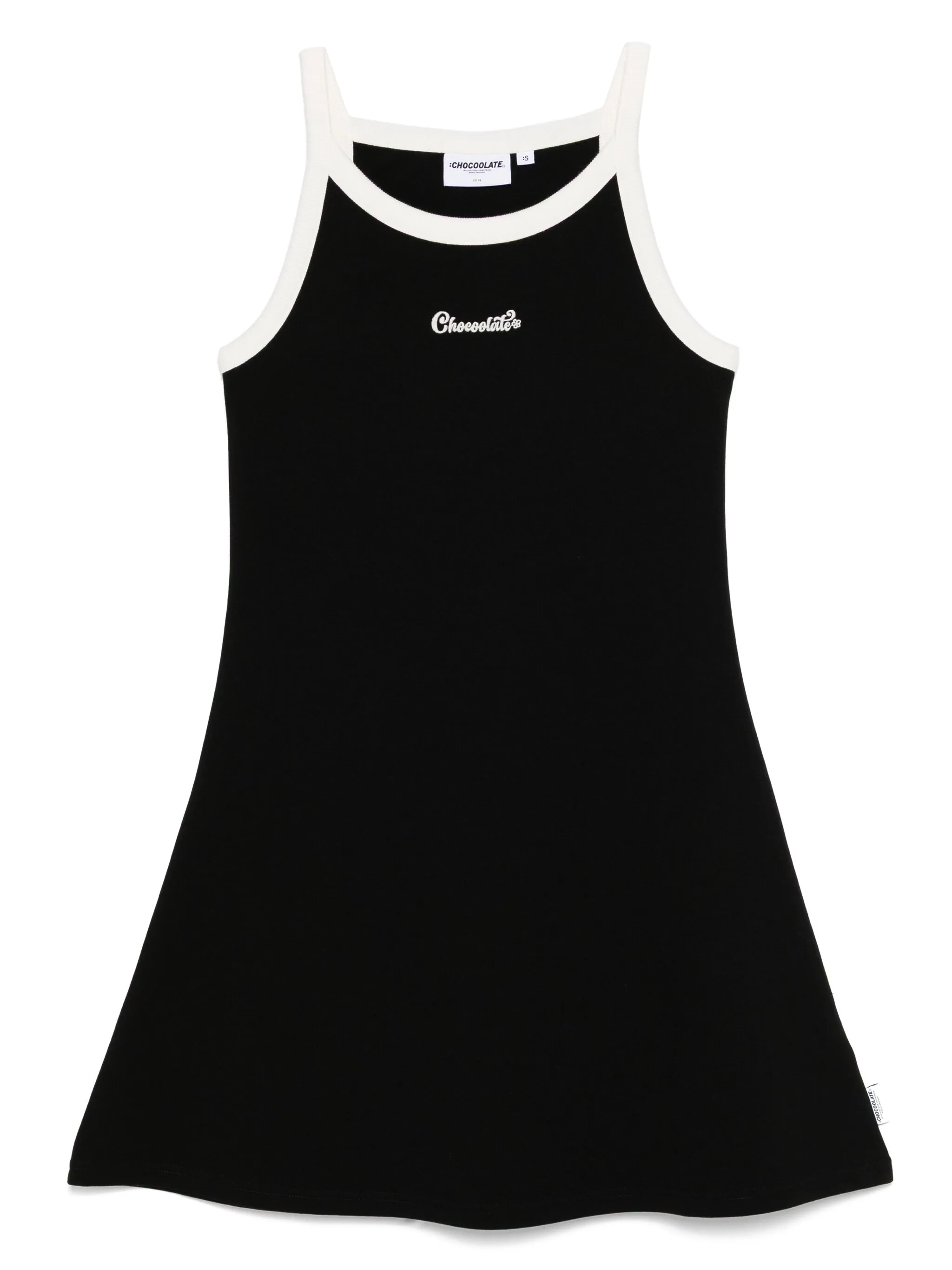 

Платье с вышитым логотипом Chocoolate, черный